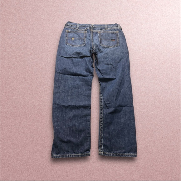 ariat fr m3 loose jeans men’s 40x32 blue denim baggy workwear - Picture 5 of 6